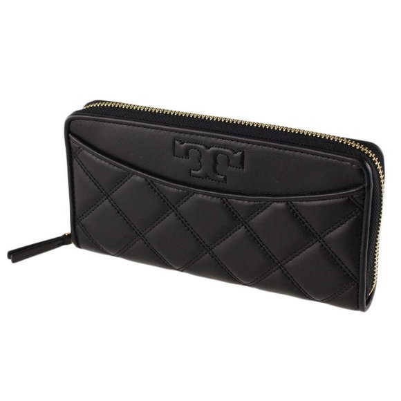 Tory Burch Handbags - Tory Burch Black Savannah Zip Continental Wallet